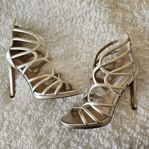 DVF Kalyan Gladiator Gold Sandal Size 8